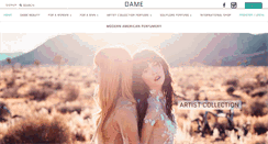 Desktop Screenshot of dameperfumery.com