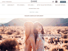 Tablet Screenshot of dameperfumery.com